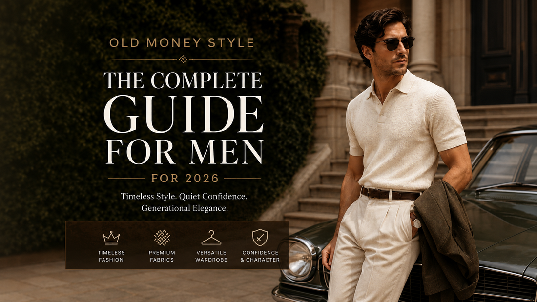 Old Money Style For Men Wearing Premium Polo Shirt