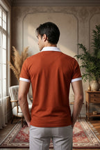 Burnt Rust Luxe Cotton Polo