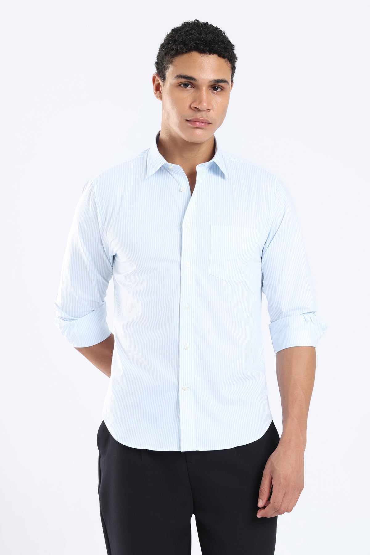 The Blue Stripes Giza Cotton Shirt
