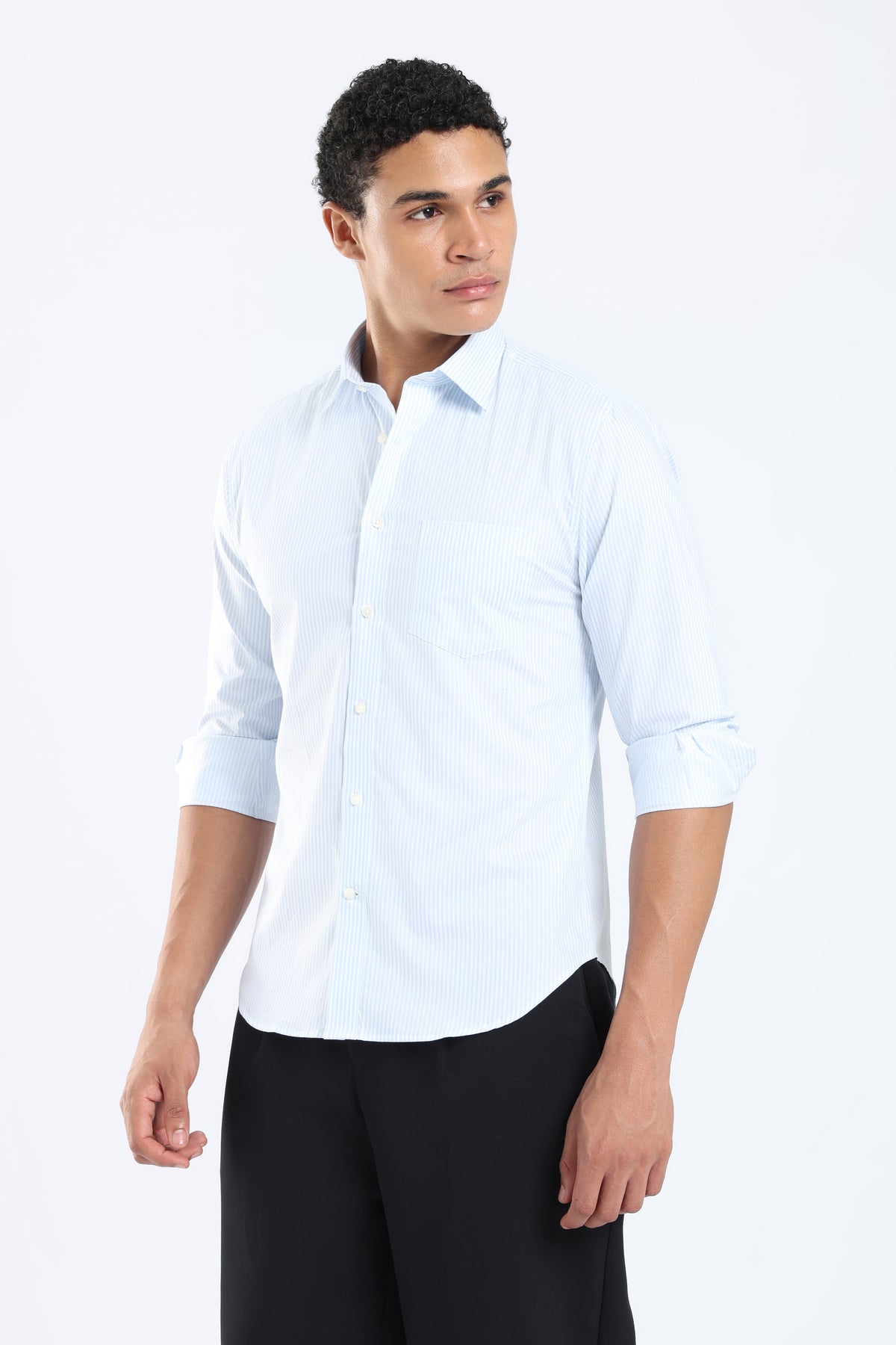 The Blue Stripes Giza Cotton Shirt