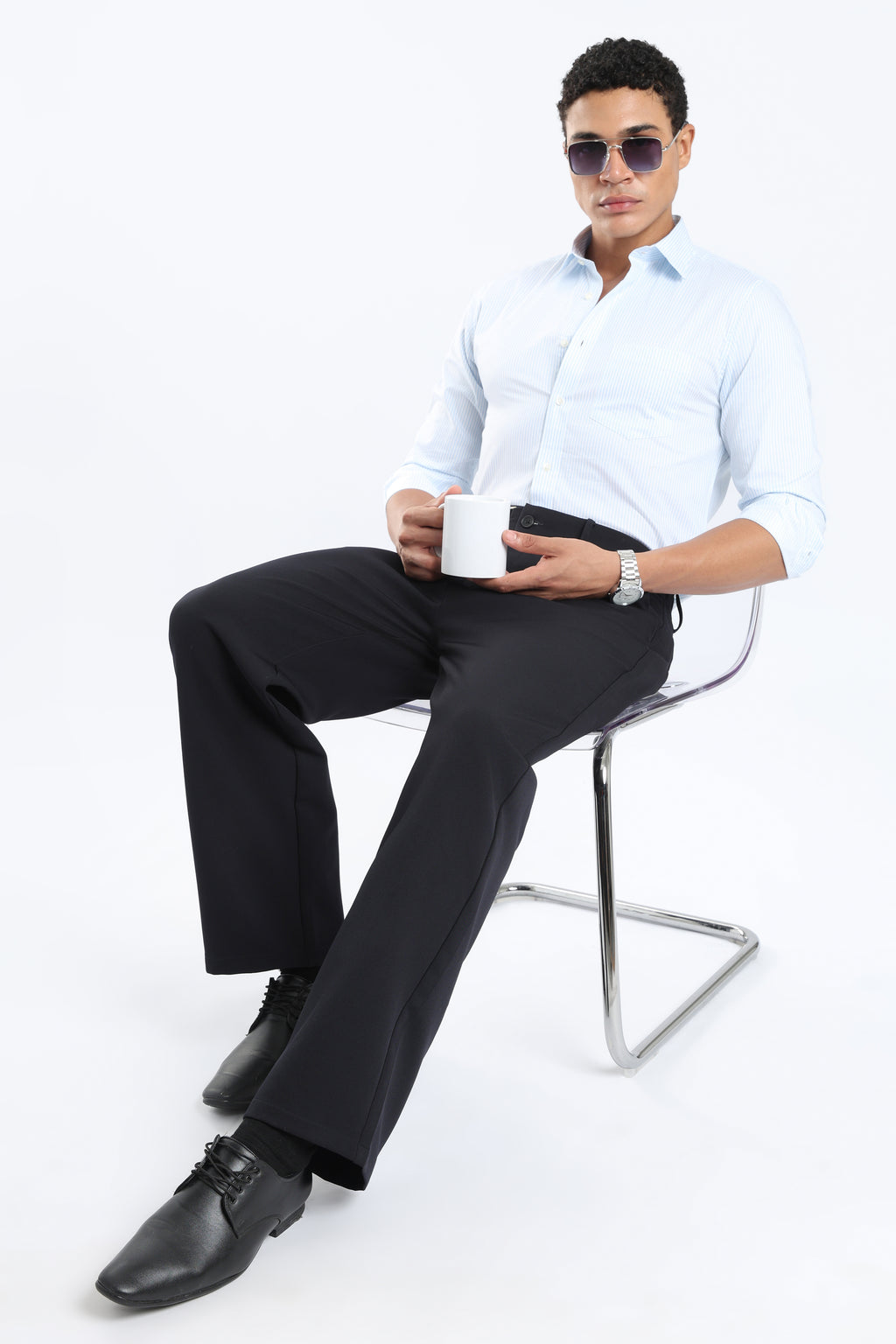 The Blue Stripes Giza Cotton Shirt