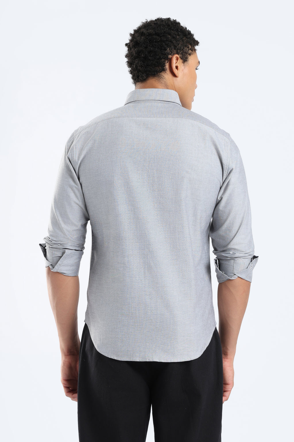 The Classic Grey Oxford Cotton Shirt