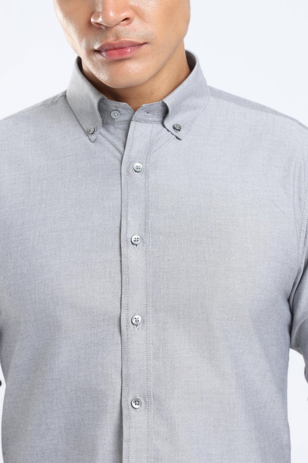 The Classic Grey Oxford Cotton Shirt