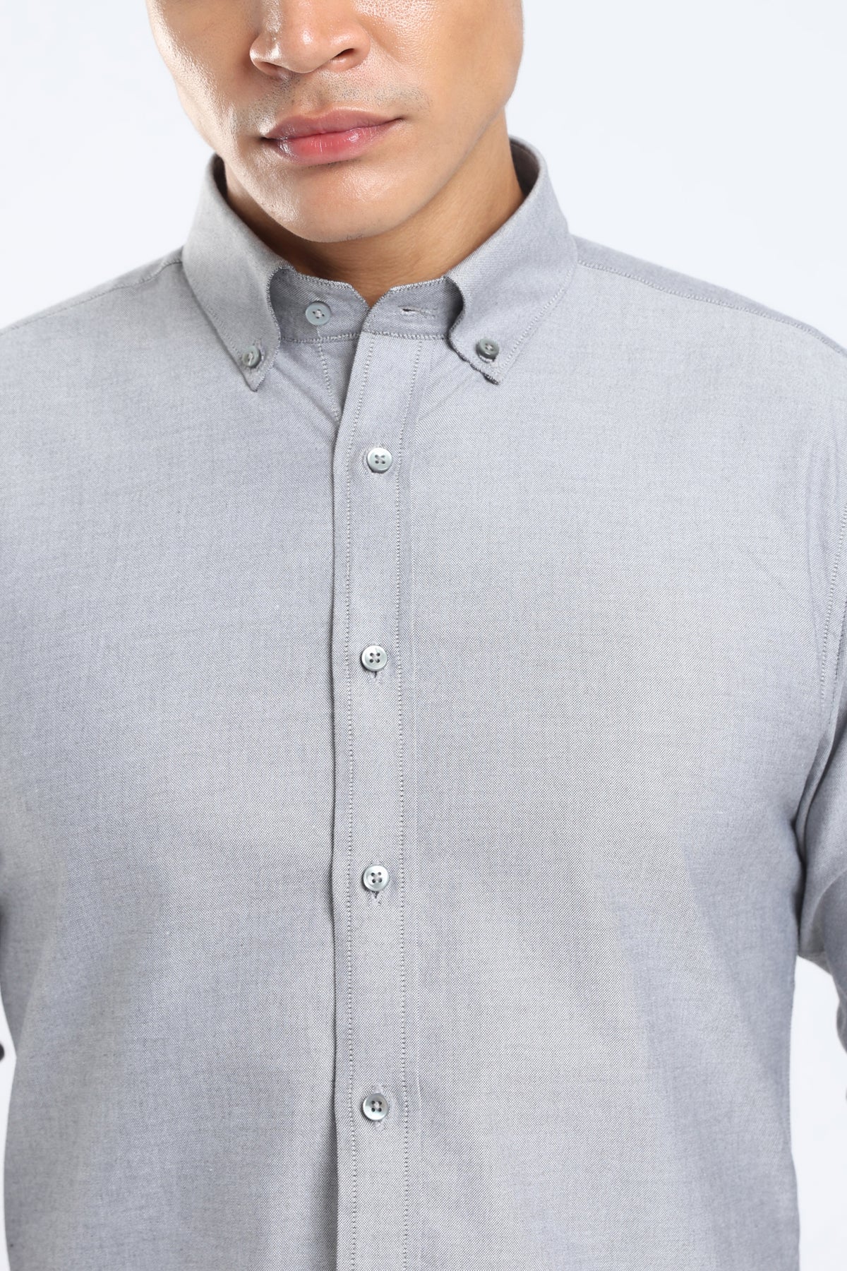 The Classic Grey Oxford Cotton Shirt