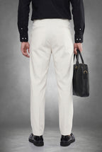 Natural Ecru Tailored Trousers