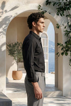 Phantom Black Smooth Cotton Shirt