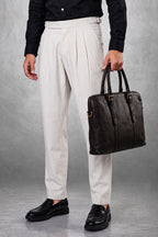 Natural Ecru Tailored Trousers