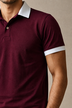Imperial Ruby Luxe Cotton Polo
