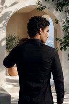 Phantom Black Smooth Cotton Shirt
